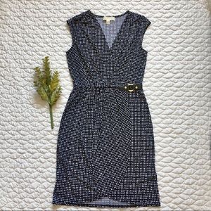 Michael Kors  Nezla Side Buckel Faux Wrap Dress